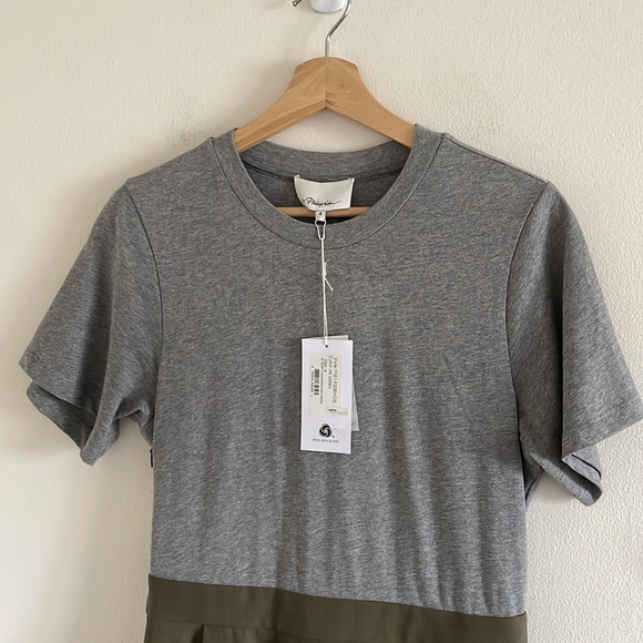 3.1 Phillip Lim Handkerchief Midi Dress Women’s‎ Size 4 Wool Fir Green Gray - Picture 7 of 15